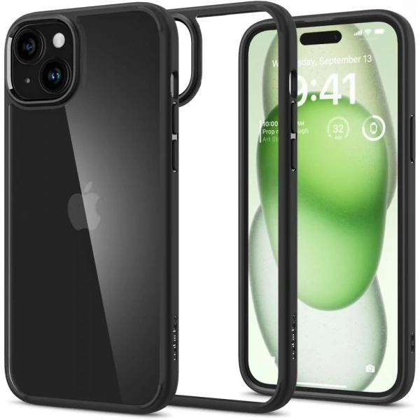 Чохол Spigen Ultra Hybrid iPhone 15 Plus Matte Black Case