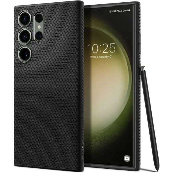 Чохол Spigen Liquid Air Galaxy S23 Ultra Matte Black Case