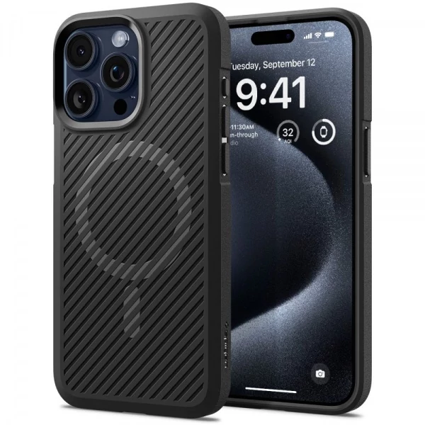 Чохол iPhone 15 Pro Max Spigen Core Armor Mag Magsafe Matte Black Case