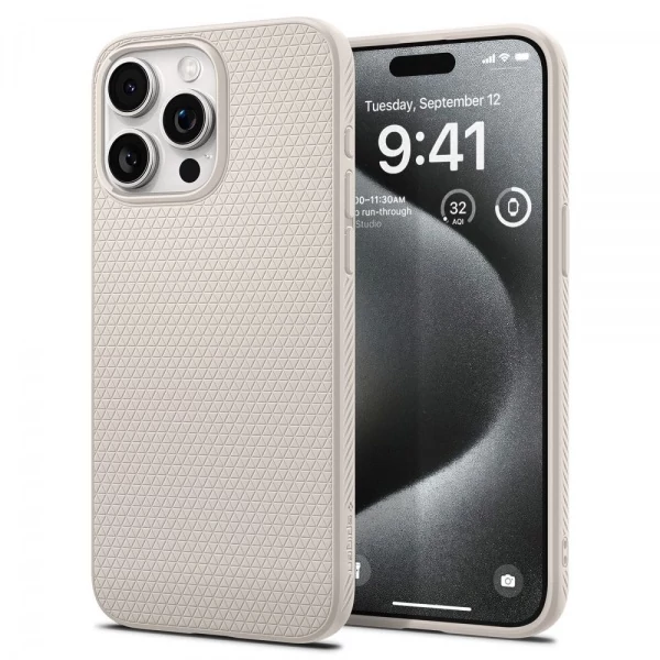 Чохол Spigen Liquid Air iPhone 15 Pro Natural Titanium