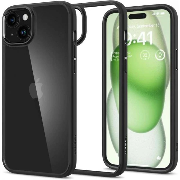 Чохол Spigen Ultra Hybrid IPhone 15 Plus Matte Black Case