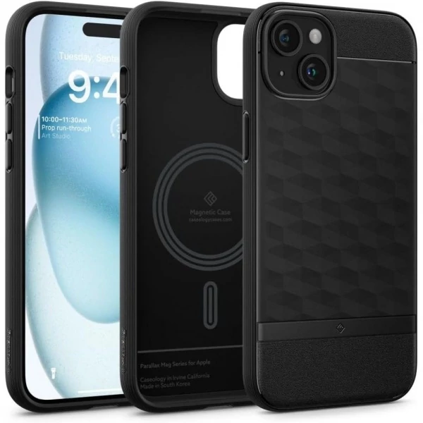 Чохол Caseology Parallax Mag Magsafe iPhone 15 Matte Black Case