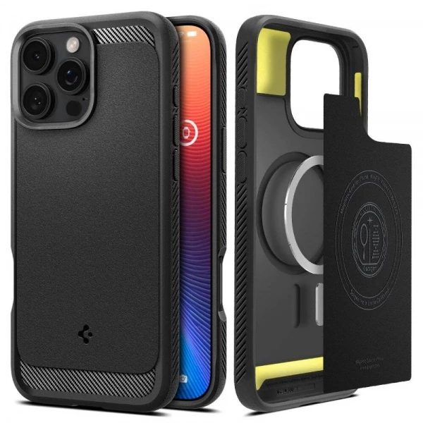 Чохол Spigen Rugged Armor Mag Magsafe iPhone 16 Pro Matte Black