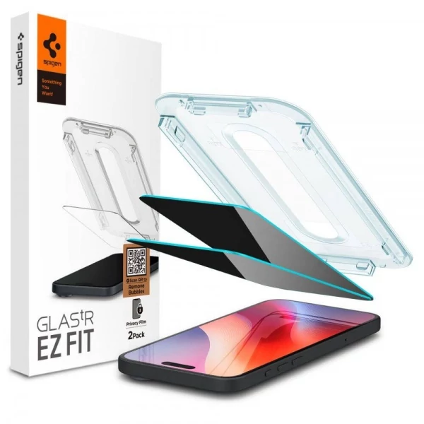 Скло PRYWATYZUJĄCE SPIGEN GLAS.TR EZ FIT 2-PACK IPHONE 16 PRO PRIVACY