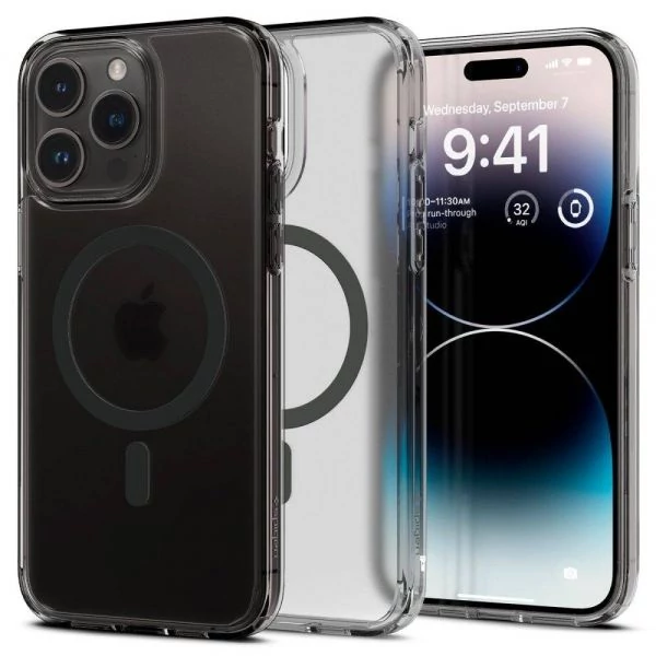 Чохол Case Spigen Ultra Hybrid Mag Magsafe IPhone 14 Pro Frost Black Case