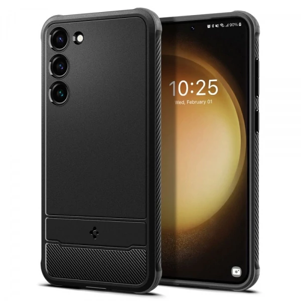 Чохол Spigen Rugged Armor Galaxy S23 Matte Black Чорний Case