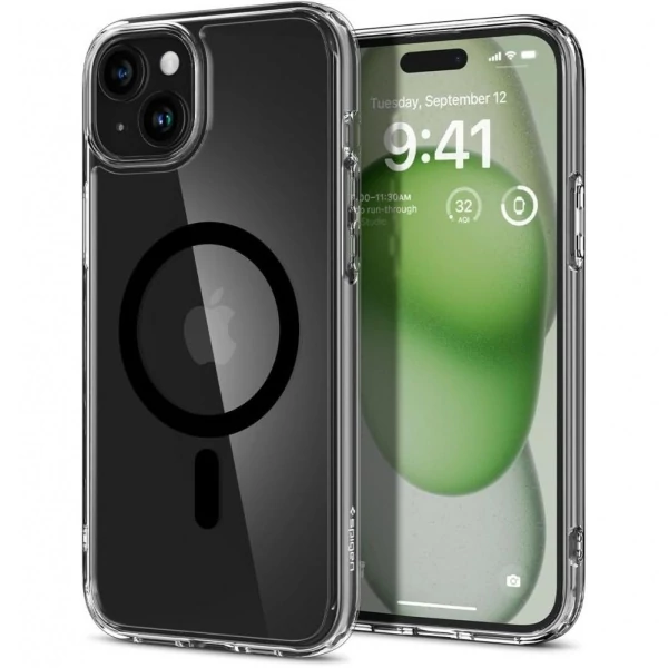 Чохол Spigen Ultra Hybrid Mag Magsafe iPhone 15 Plus Black Case