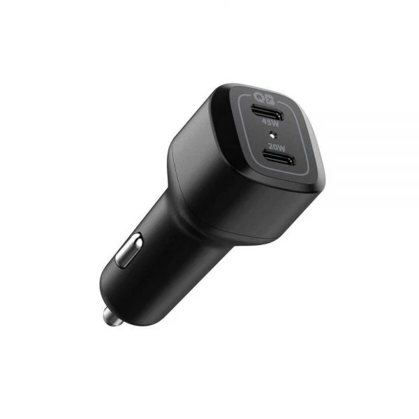 Spigen PC2000 Powerarc 2-Port PD 45 W QC3.0 Зарядний пристрій Black