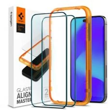 Загартоване скло Spigen Alm Glass Fc 2-pack iPhone 14 Pro Black