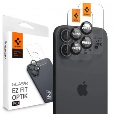 Захисна плівка для камери Spigen Optik Pro Glas.Tr Ez Fit Camera Protector 2-Pack IPhone 16 / 16 Plus Black AGL07921