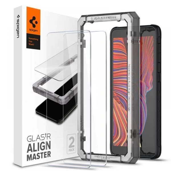 SPIGEN Alm Glas.Tr Slim Galaxy Xcover 5 2-Pack Загартоване скло
