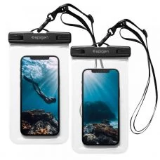 Wodoodporne Чохол Spigen A601 Wodoszczelne na telefon   2-Pack Прозорий