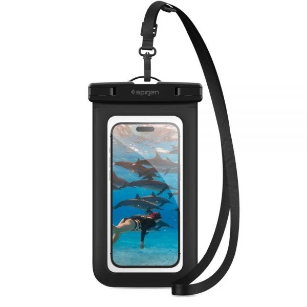 Чохол Spigen Velo A601 UNIVERSAL WATERPROOF CASE Black AMP04525