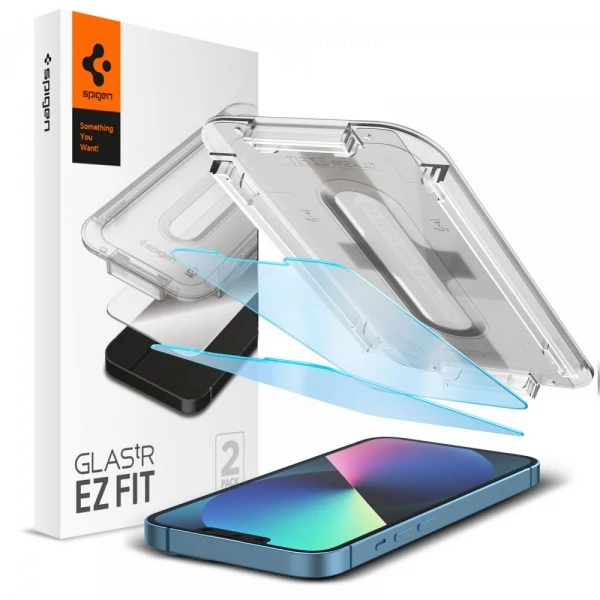 Загартоване скло SPIGEN Apple iPhone 13 / 13 Pro / 16E Glas.TR EZ FIT 2-Pack Antiblue Glass