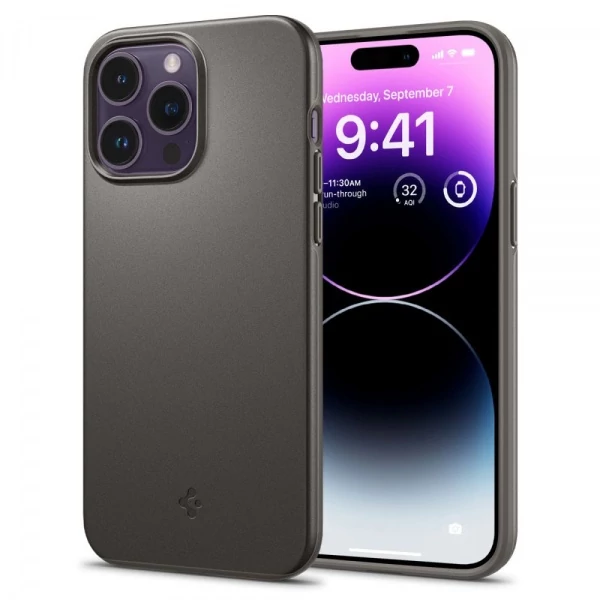 Чохол Spigen Thin Fit iPhone 14 Pro Max Gunmetal
