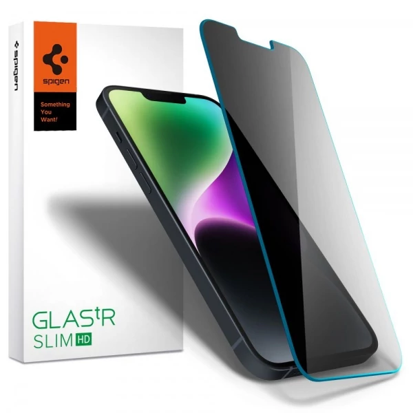 Загартоване скло SPIGEN Apple iPhone 13 / 13 Pro / 16E GLAS.TR Slim Privacy Glass
