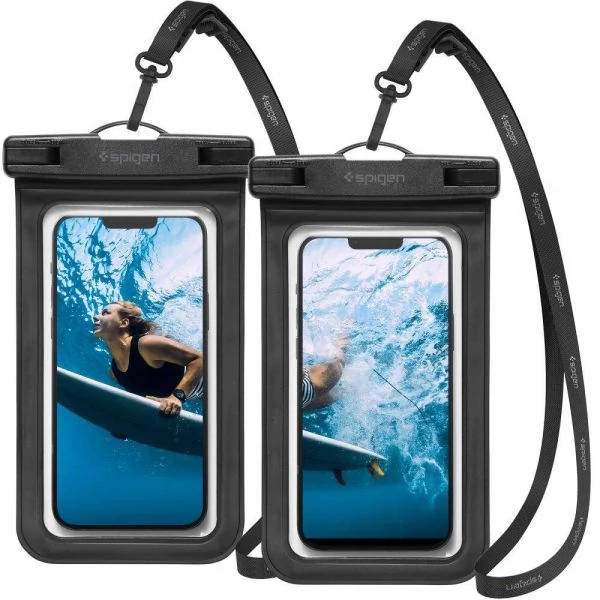 Чохол Spigen Velo A601 UNIVERSAL WATERPROOF CASE 2-PACK Black AMP04523