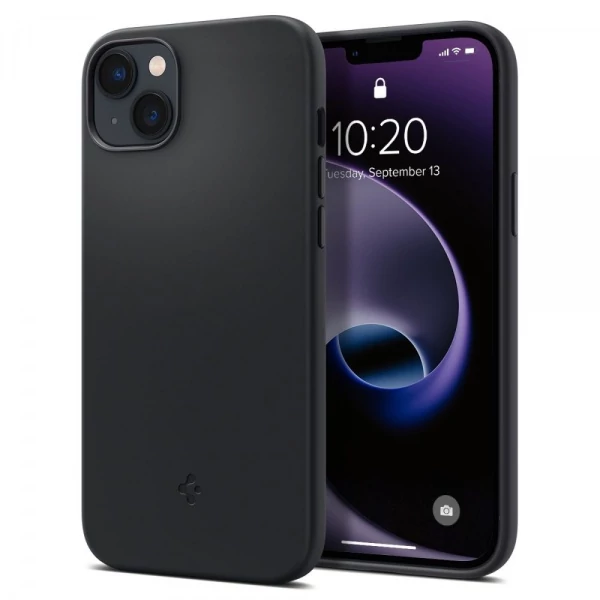 Чохол Spigen iPhone 14 Plus Silicone Fit Mag Magsafe Black