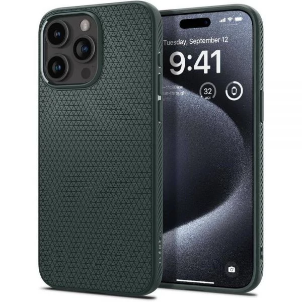 Чохол Spigen Liquid Air IPhone 15 Pro Abyss Green Case