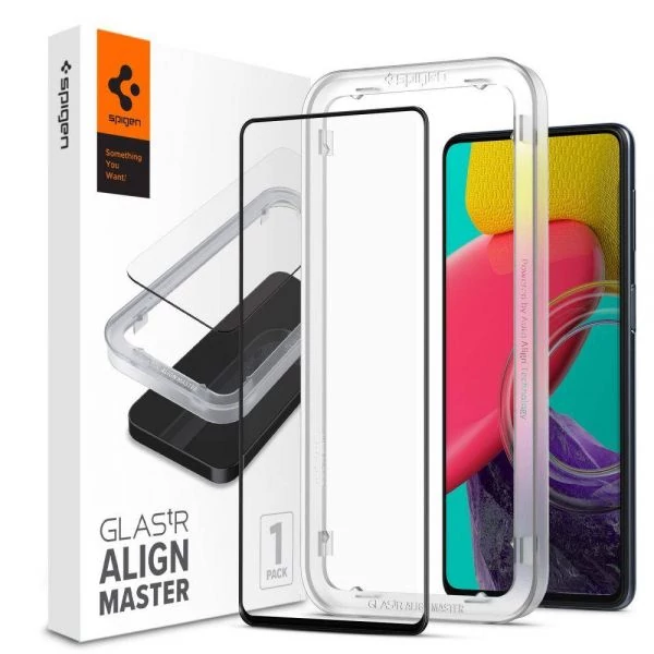 SPIGEN ALM GLASS FC GALAXY M53 5G Загартоване скло BLACK
