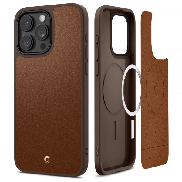 Чохол iPhone 15 Pro Max Spigen Cyrill Kajuk Mag Magsafe Saddle Brown Case
