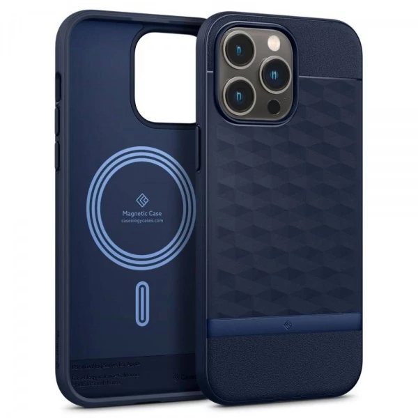 Чохол Caseology Parallax Mag Magsafe iPhone 14 Pro Midnight Blue
