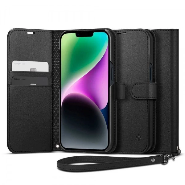 Чохол Spigen Wallet S IPhone 14 Black Case