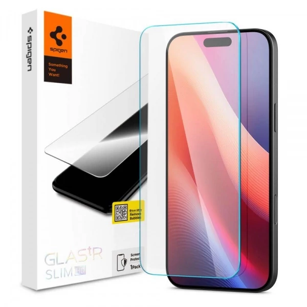 Загартоване скло SPIGEN GLAS.TR SLIM IPHONE 15 / 16 CLEAR