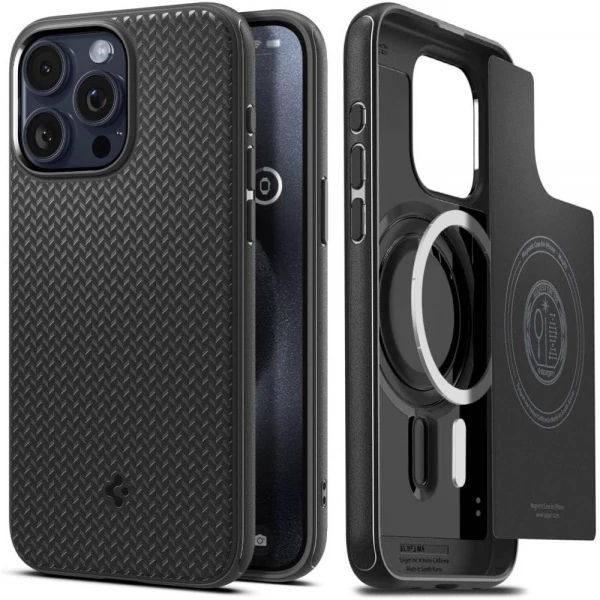 Чохол Spigen Mag Armor iPhone 15 Pro Matte Black