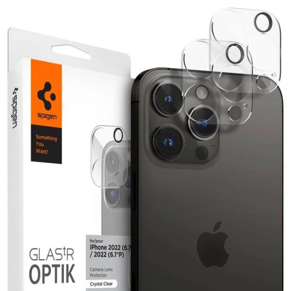 Захисна плівка для камери Spigen Optik.tr Camera Protector 2-pack IPhone 14 Pro / 14 Pro Max Crystal Clear