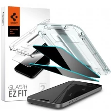 Загартоване скло Spigen Glas.tr EZ FIT 2-pack iPhone 15 Plus Privacy