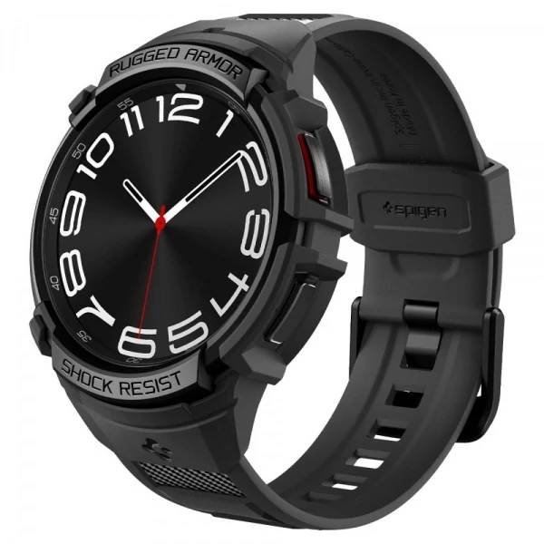 Браслет Spigen Rugged Armor Pro Galaxy Watch 6 Classic (43 мм) Matte Black Case