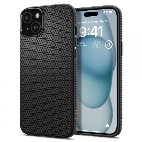 Чохол SPIGEN iPhone 15 Liquid Air Matte Black Case