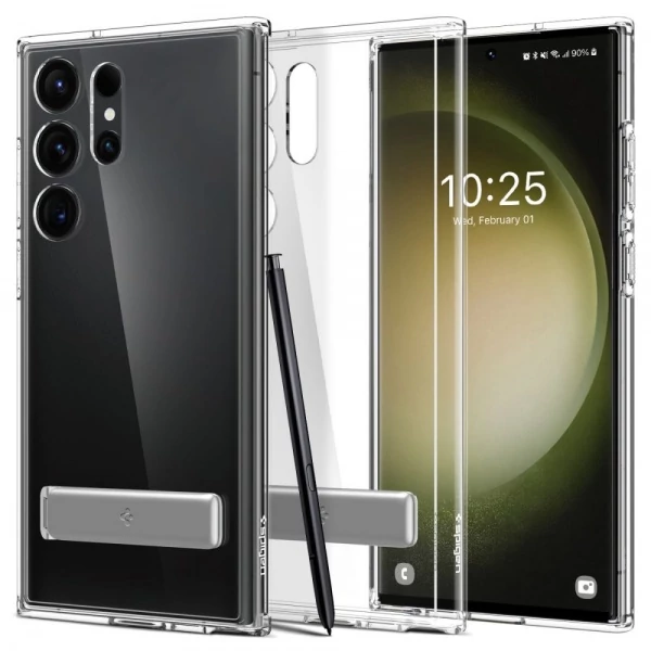Чохол Spigen Ultra Hybrid S Galaxy S23 Ultra Crystal Clear Case