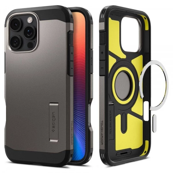 Чохол SPIGEN TOUGH ARMOR MAG MAGSAFE IPHONE 16 PRO GUNMETAL