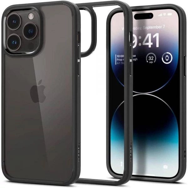 Чохол Spigen Ultra Hybrid iPhone 14 Pro Matte Black