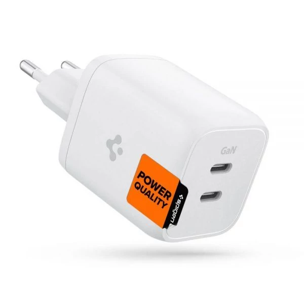 Зарядний пристрій SPIGEN Pe2106eu Powerarc 2-port Network Charger Pd65w White