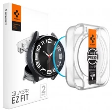 Загартоване скло Spigen Glas.tr EZ FIT 2-pack Galaxy Watch 6 Classic (43 мм) Clear