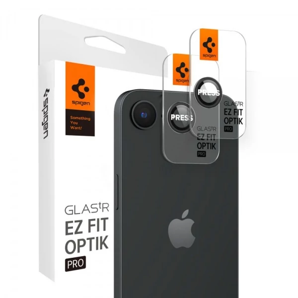 Захисна плівка для камери SPIGEN OPTIK PRO GLAS.TR EZ FIT CAMERA PROTECTOR 2-PACK IPHONE 16E BLACK