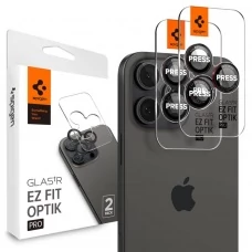 Захисна плівка для камери SPIGEN OPTIK PRO L-SERIES GLAS.TR EZ FIT CAMERA PROTECTOR 2-PACK IPHONE 14 PRO / 14 PRO MAX / 15 PRO / PRO MAX / 16 PRO / 16 PRO MAX BLACK