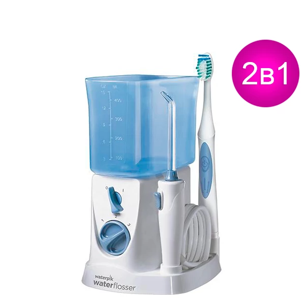 Звукова зубна щітка + Іригатор Waterpik WP-700 E2 Nano 2в1