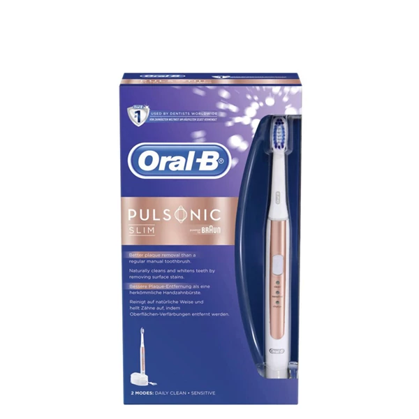 Звукова зубна щітка Oral-B S15.513.2 Pulsonic Slim Gold Rose ЄС