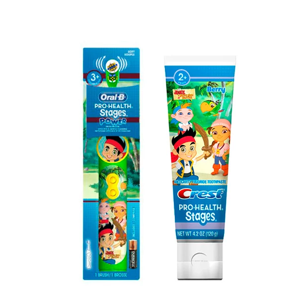 Oral-B DB3.010 + Crest Pro-Health Stages паста 120 г серії «Джейк і пірати Нетландії»