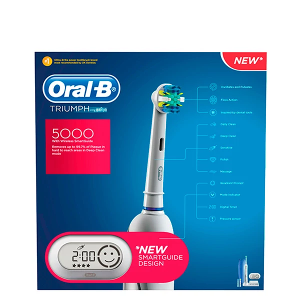 D34.575.5X/5000 Triumph Smart Guide Зубна щітка Oral-B