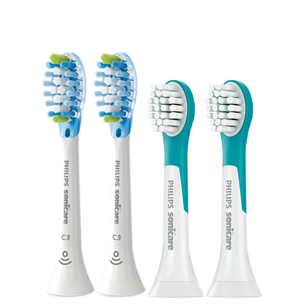 Насадки Philips Sonicare Family Pack C3 HX9042- Kids HX6032 (4 шт.)