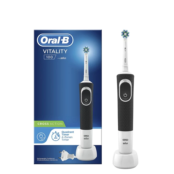 Зубна щітка Oral-B Vitality 100 Cross Action Black ЄС