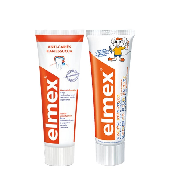 Зубні пасти Elmex Family Pack захист від карієсу Baby 1+