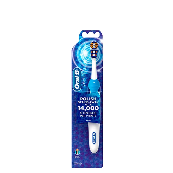 Зубна щітка Oral-B B1010F Cross Action 3D White на батарейці