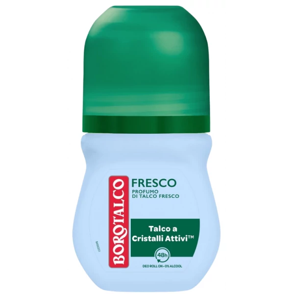 Антиперспірант-дезодорант кульковий Borotalco Fresco Profumo di Talco Fresco 50 мл ЄС