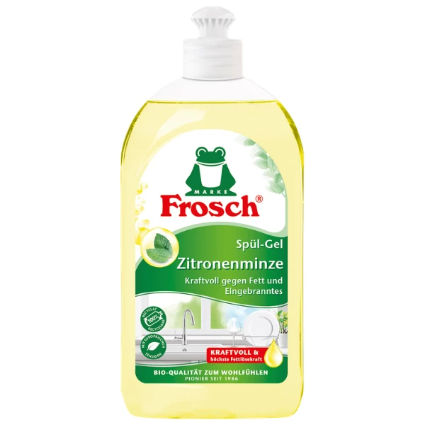 Засіб для миття посуду Frosch Lemon Mint 500 мл ЄС